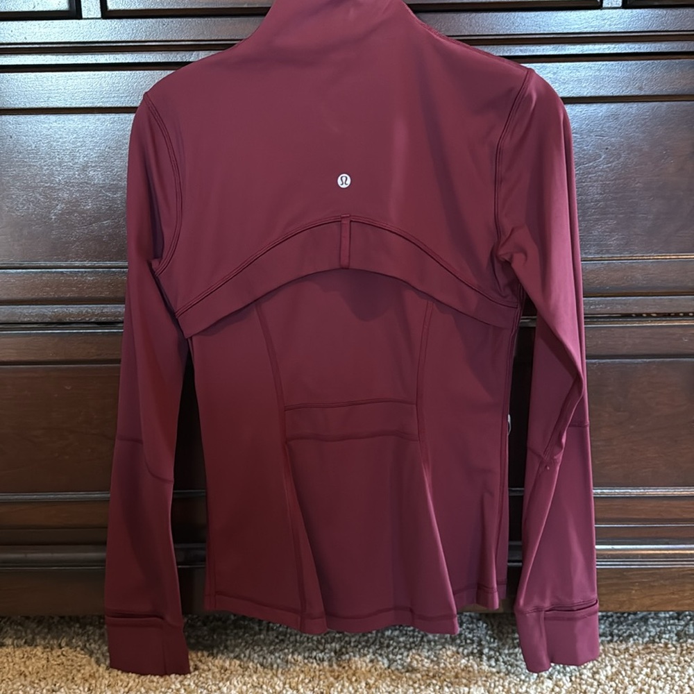 lululemon define jacket sz 6 Deep Ruby maroon burgundy - Picture 4 of 6